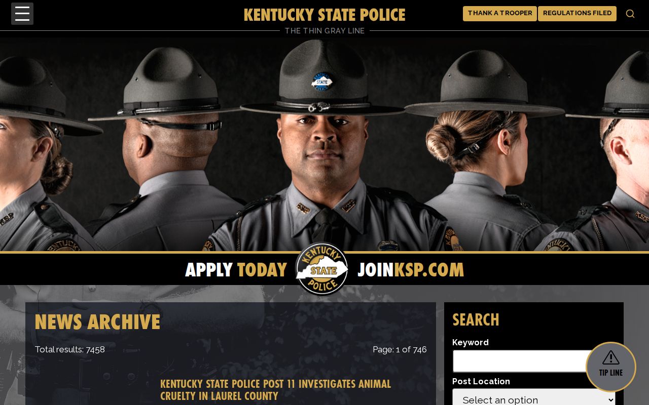 Breathitt County arrest search in the Kentucky State Police news archive
